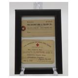 Framed Baltimore And Alexandria Ephemera