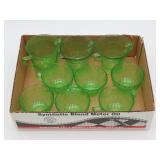 Green Depression Uranium Glass Tablewares