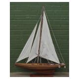 Wooden Model Sailboat