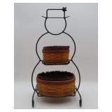Longaberger Frosty Christmas Baskets