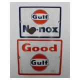 Gulf Porcelain Pump Plates