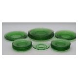 Green Depression Uranium Glass Tablewares