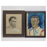 D. M. Lagasse And Male Portrait Artwork