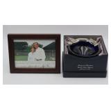 Bush Inaugural Bowl And Framed Photograph