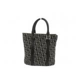 Christian Dior Two Tone Canvas Hand Bag