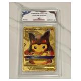 Pokï¿½mon Gold Custom Pikachu Card