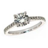 14k Gold 1.51 ct Brilliant VS2 Lab Diamond Ring