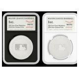 2024 MS70 1 oz Major League Baseball Silver Coin