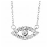 Brilliant 1/2 ct VS Diamond Evil Eye Necklace