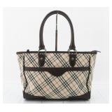 Burberry Nova Check Canvas Tote Bag