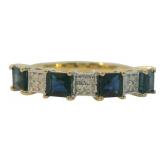 14kt Gold 2.08 ct Natural Sapphire & Diamond Ring