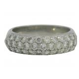 Platinum 1.00 ct Natural Brilliant Diamond Ring