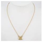 Louis Vuitton Go-14 Gold Necklace