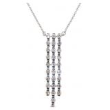 Brilliant 1.35 ct VS Diamond Waterfall Necklace