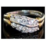 Platinum/18k Gold 1.01 ct Natural Diamond Ring
