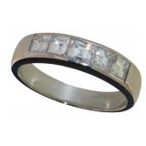 Platinum Natural 1.50 ct VVS Asscher Diamond Ring