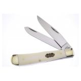 Steel Warrior White Smoothbone Trapper Knife