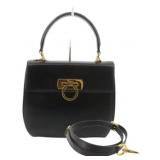 Ferragamo 2WAY Leather Top Handle Bag