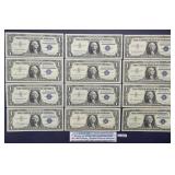 1957 Blue Seal $1 Silver Certificates