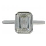 14kt Gold 2.00 ct Emerald Cut VS Lab Diamond Ring