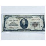 1929 $20 Boston Federal Reserve Bank Note
