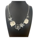 Elegant Gray & Black Fashion Necklace