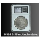 MS64 1878-1904 Morgan Silver Dollar