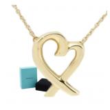 18k Gold Tiffany & Co. Loving Heart Necklace
