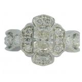 14kt Gold 2.15 ct Cushion Cut VS Lab Diamond Ring