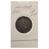 1842 Large Penny