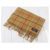 Burberry Nova Check Beige Scarf 100% Cashmere