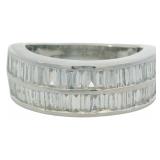 Elegant 1.65 ct Baguette VS Lab Diamond Ring