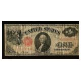 1917 $1 Red Seal Bank Note
