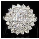 Platinum Brilliant 2.00 ct Natural VS Diamond Ring