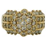 18kt Gold 1.00 ct Natural Brilliant Diamond Ring