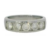 Platinum Natural 1.03 ct Brilliant Diamond Ring