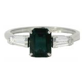 14kt Gold 1.86 ct Nat. Sapphire & Lab Diamond Ring