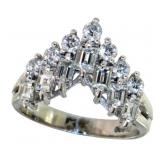 Platinum 1.04 ct Brilliant Natural Diamond Ring