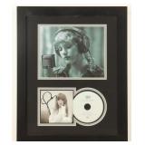 Autographed Taylor Swift CD Display