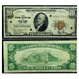 1929 $10 New York Federal Reserve Bank Note