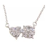 Brilliant Heart & Round VS Diamond Necklace
