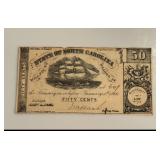 50 Cent State of North Carolina Bank Note
