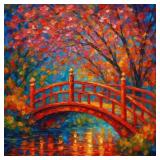 Cherry Blossoms Over The Bridge by Van Gogh LTD