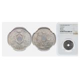 1922 Belgium 5 Centimes Coppernickel