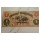 1862 $1 Virginia Treasury Note