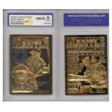 23K Gold Mickey Mantle Card