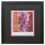 James Dean Print Plate Signed by Andy Warhol