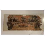 $5 Bank of Pennsylvania Note