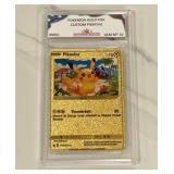 Pokï¿½mon Gold Custom Pikachu Card