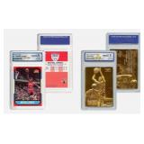 Kobe Bryant & Michael Jordan Gold Rookie Card Set